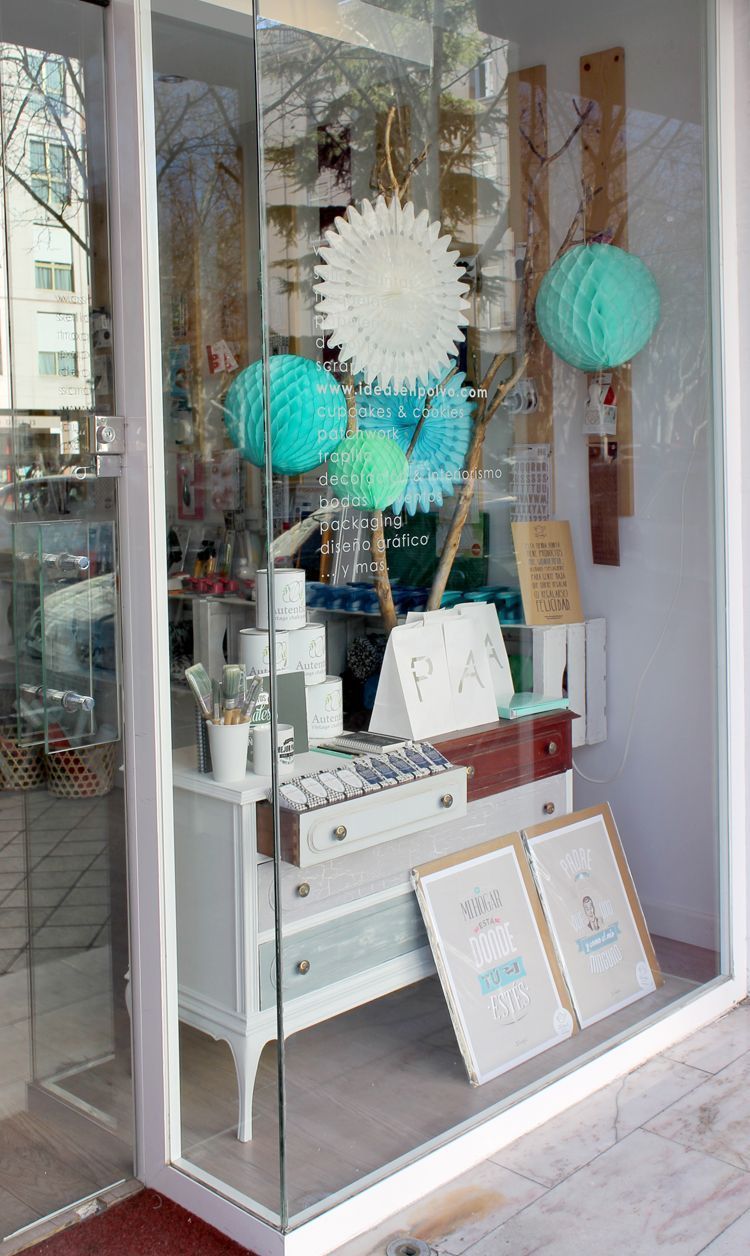 Escaparate ideas en polvo