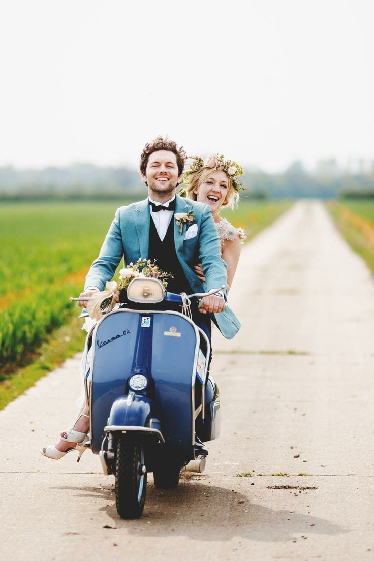 Moto vespa para bodas